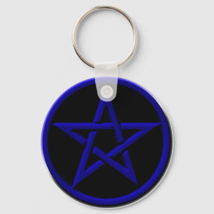 Llavero Keychain Pentagram Azul