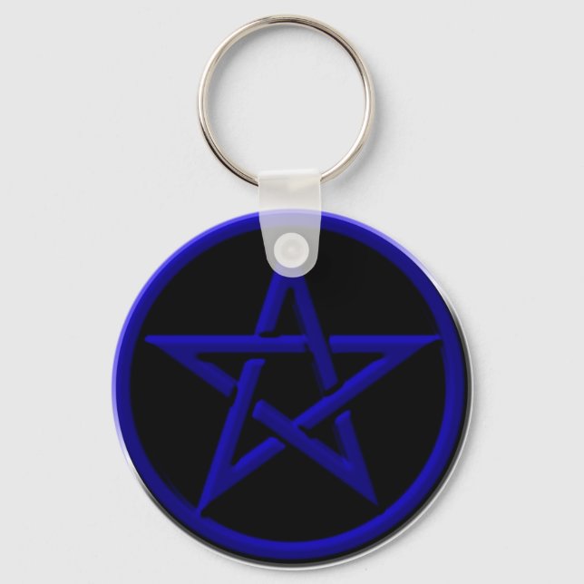 Llavero Keychain Pentagram Azul (Anverso)