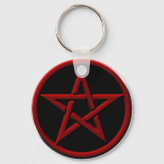 Llavero Keychain Pentagram Rojo