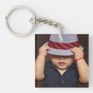 Llavero Keychain personalizada de 2 fotos (frontal y poste