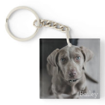 Keychain personalizada de foto de perro Keepsake