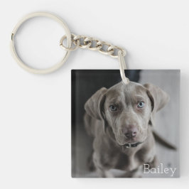 Llavero Keychain personalizada de foto de perro Keepsake