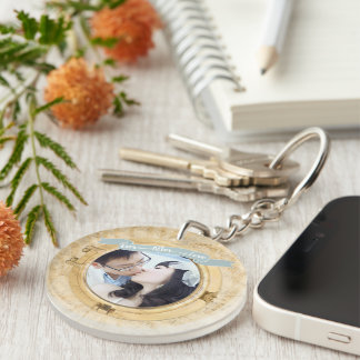 Llavero Keychain personalizada de fotos en el ojo de buey