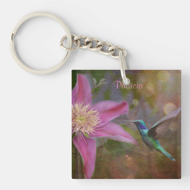 Llavero Keychain personalizada de Hummingbird (Frente)