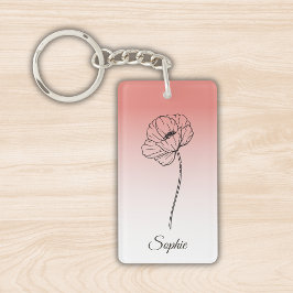 Llavero Keychain personalizada de la flor de parto de agos