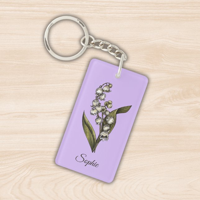 Llavero Keychain personalizada de May Birth Flower (Subido por el creador)