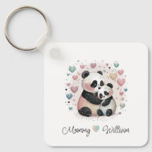 Keychain personalizada de Panda Love Baby
