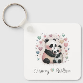 Llavero Keychain personalizada de Panda Love Baby