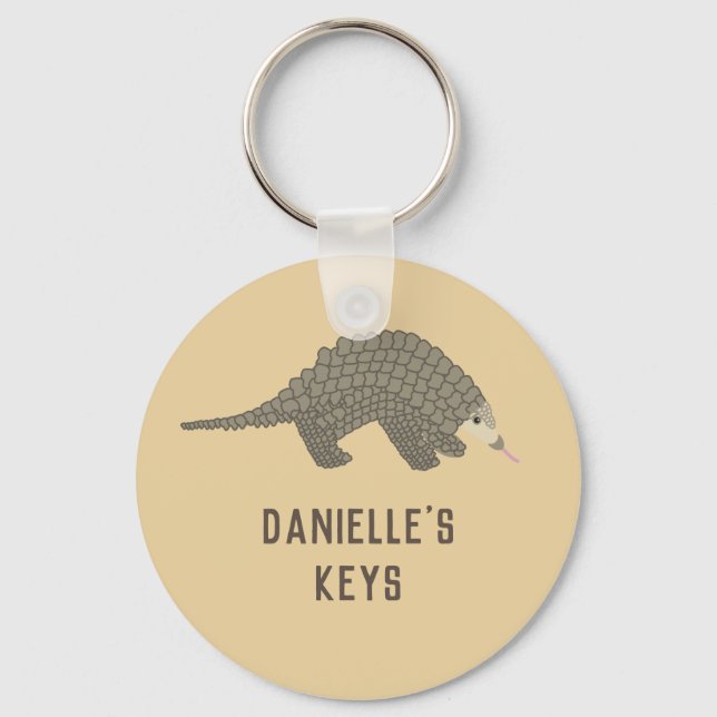 Llavero Keychain personalizada de Pangolin (Anverso)