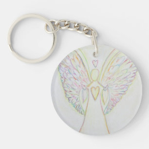 Llavero Keychain Personalizado Ángel de Rainbow Hearts Gua