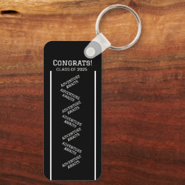 Llavero Keychain Personalizado blanco y negro