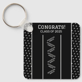 Llavero Keychain Personalizado blanco y negro