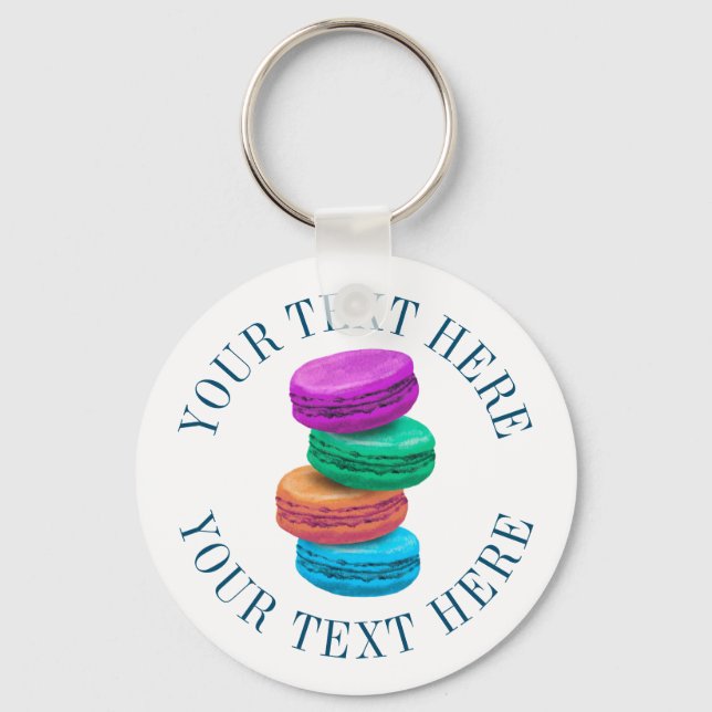 Llavero keychain personalizado con dibujo de galletitas de (Anverso)