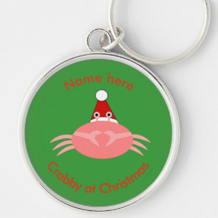 Llavero Keychain, Personalizado de cangrejos, navidades