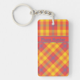 Llavero Keychain Personalizado de color rojo claro y con p