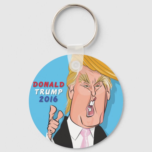 Llavero Keychain Personalizado de Donald Trump 2016 (Anverso)