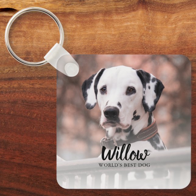 Llavero Keychain, Personalizado de fotografía mascota (Anverso)