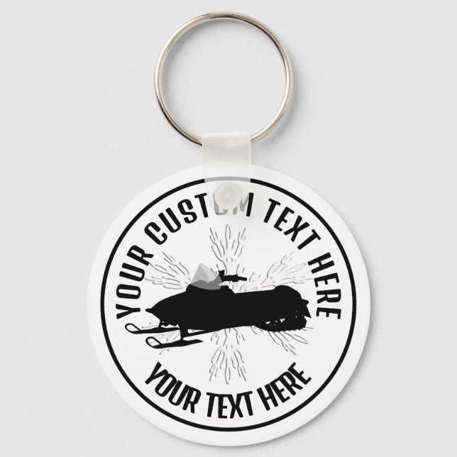 Llavero Keychain Personalizado de iconos para Snowmobile (Anverso)