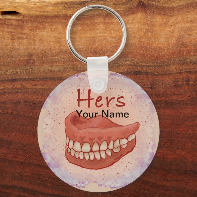 Llavero Keychain personalizado de la abuela de los dientes (Anverso)