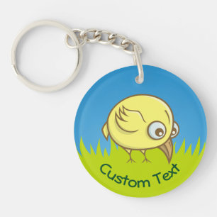 Llavero Keychain Personalizado de pájaro amarillo