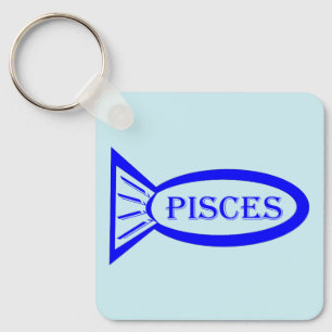 Llavero Keychain Personalizado de Piscis Star Sign Fish
