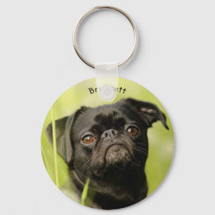 Llavero Keychain Personalizado de Pug Negro