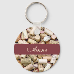 Llavero Keychain Personalizado de Wine Corks