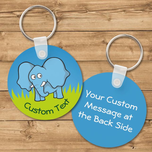Llavero Keychain Personalizado del Elefante Azul (Subido por el creador)