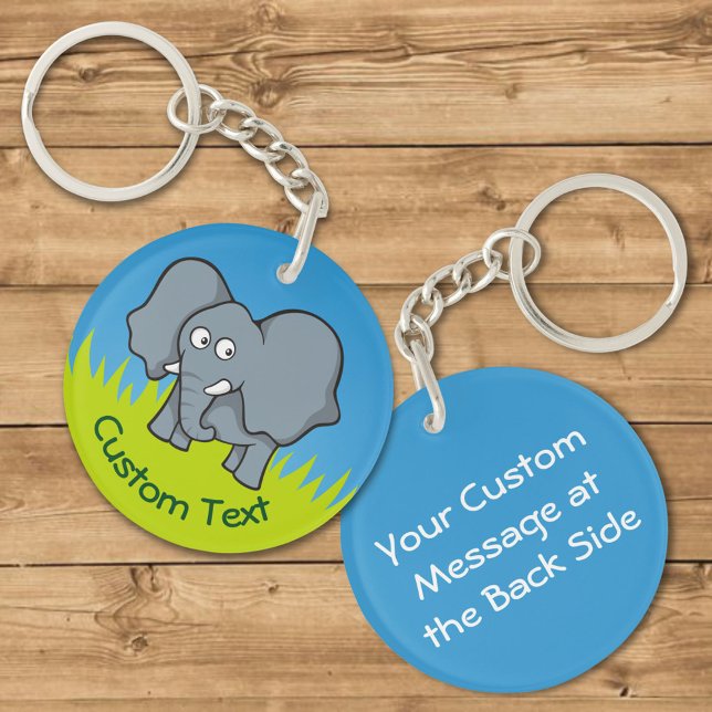 Llavero Keychain Personalizado del elefante gris (Subido por el creador)