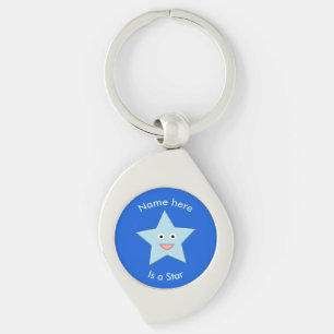 Llavero Keychain Personalizado Estrella de la Celebración 