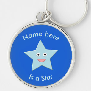 Llavero Keychain Personalizado Estrella de la Celebración 