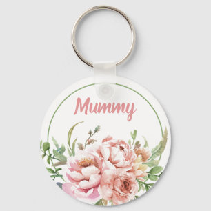 Llavero Keychain Personalizado Floral De bonito Para Mamá