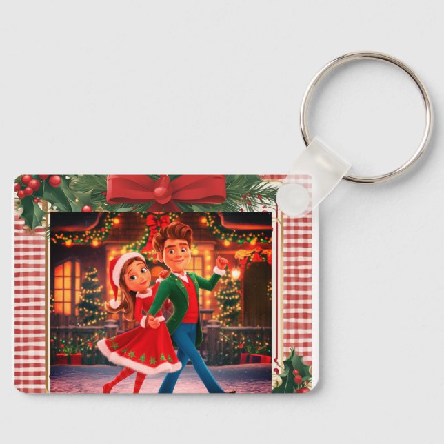 Llavero Keychain Personalizado Navidades de personalizable (Anverso)
