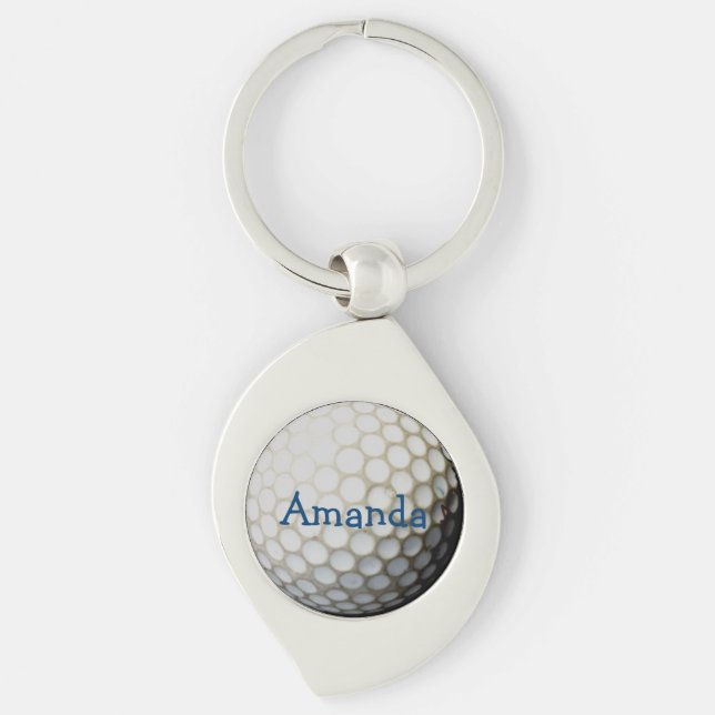 Llavero keychain personalizado para los golfistas (Anverso)