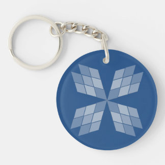 Llavero Keychain - Pétalos de diamantes (2 lados)
