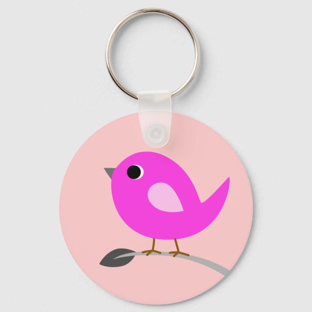 Llavero Keychain Pink Bird (Anverso)