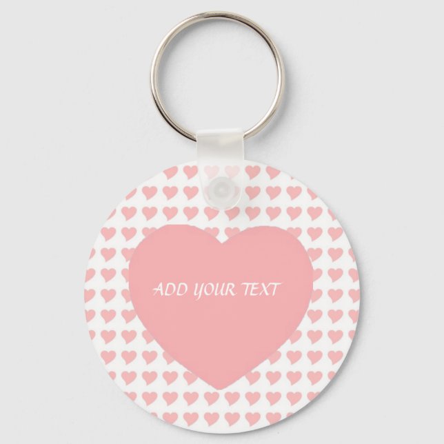 Llavero Keychain Pink Heart Valentine Gift ZIZZAGO (Anverso)