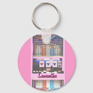 Llavero Keychain Pink, máquina de ranura Lucky personaliza