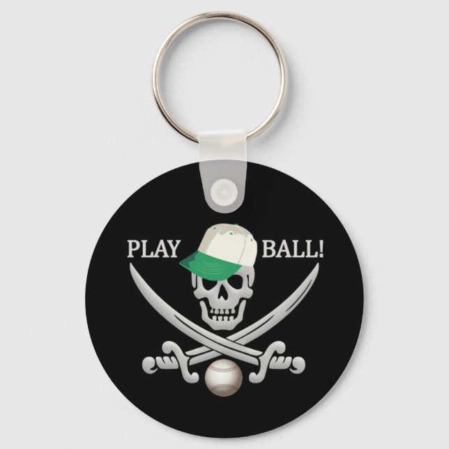 Llavero Keychain Pirata de Béisbol (Anverso)