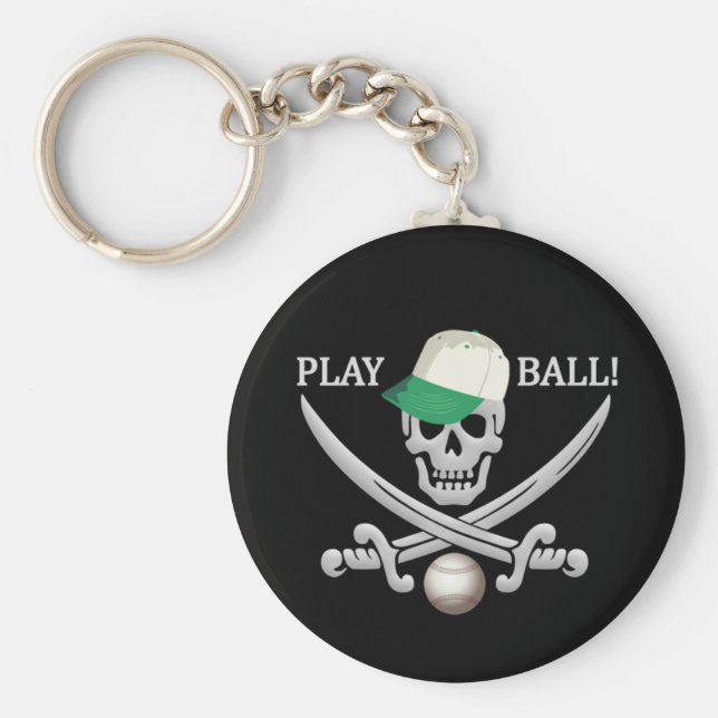 Llavero Keychain Pirata de Béisbol (Frente)