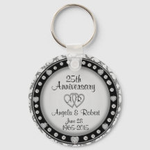 Keychain plateado 25° Aniversario