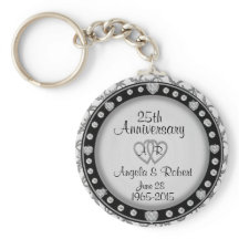 Keychain plateado 25° Aniversario