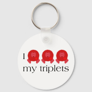 Llavero Keychain Pom Pom Triplets