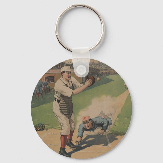 Llavero Keychain, Poster de béisbol (Anverso)