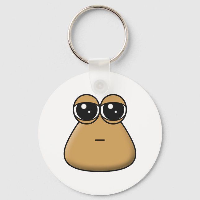Llavero Keychain - Pou del bebé triste (Anverso)