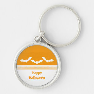 Llavero Keychain Premium Batty Gone, Naranja y blanco