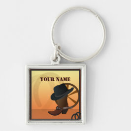 Llavero Keychain Premium de Cowboy Occidental