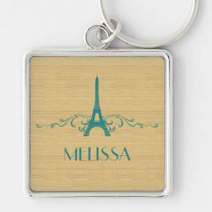 Llavero Keychain Premium de Florecimiento francés verde az