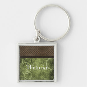 Llavero Keychain Premium de Gear Steampunk, Verde