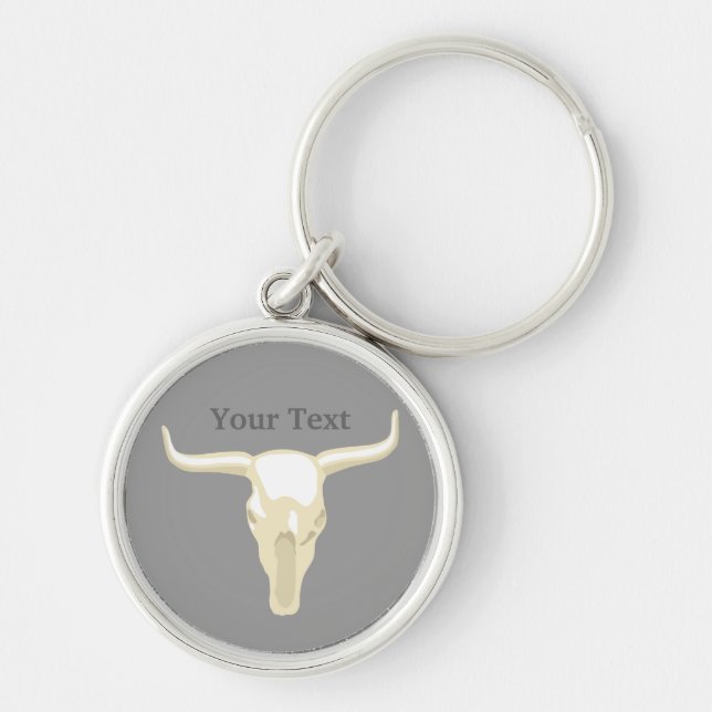 Llavero Keychain Premium de Western Longhorn (Frente)